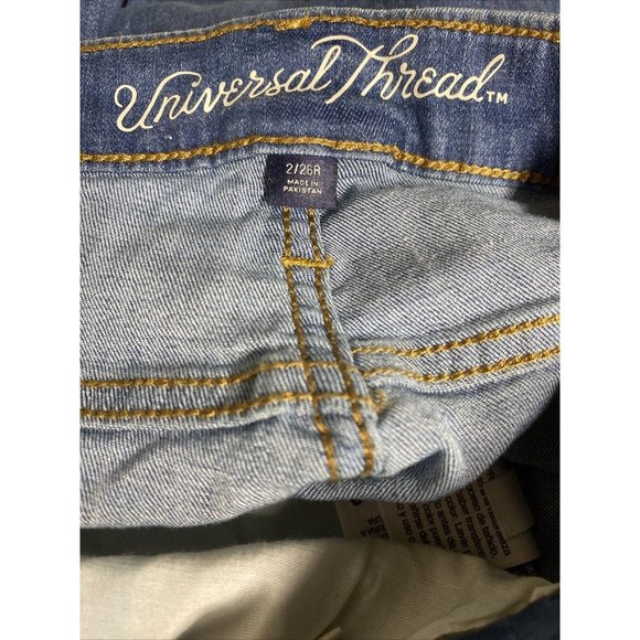 Universal Thread Womens Denim Jeans Pants 2/ 26 R Medium Wash High Rise Skinny - Picture 6 of 7